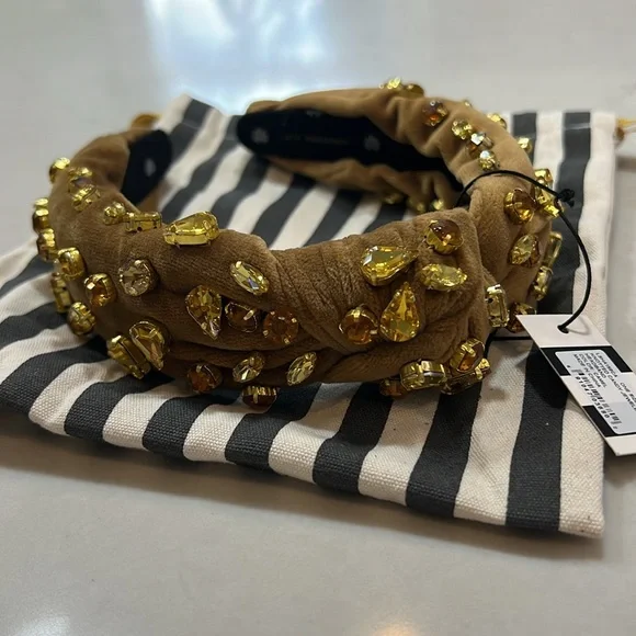 Lele Sadoughi knotted candy jeweled headband, brand new - Picture 2 of 3